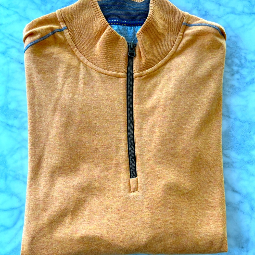 Mens Robert Graham 1/4 Zip Long Sleeve Knit